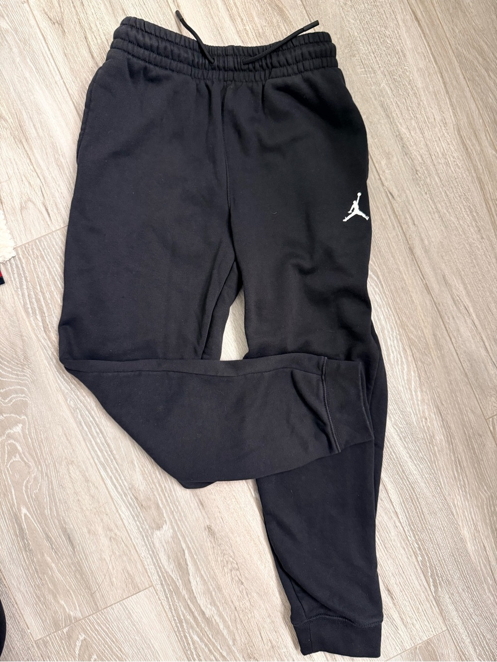 Jordan Black Kids' Jogger Sweatpants with White Jumpman